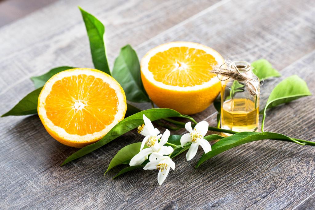 Oranges and flowers