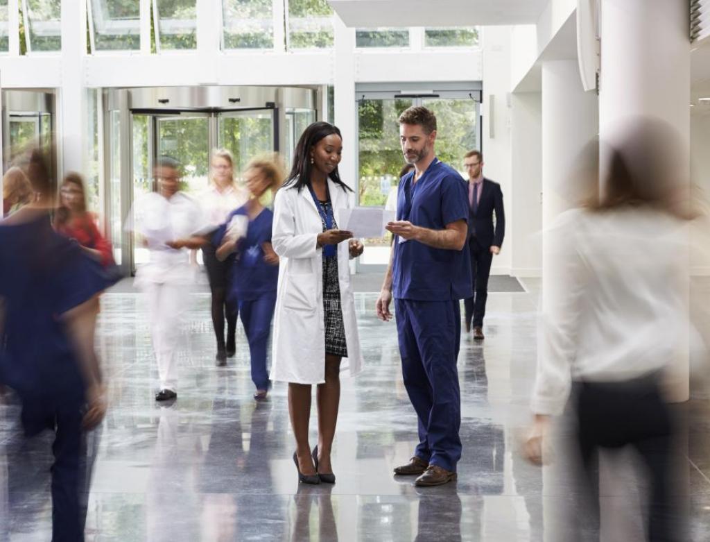 People in a hall