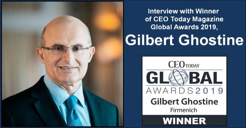 Gilbert Ghostine Featured As Winner In CEO Today Magazine