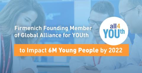 FIRMENICH ANNOUNCES LAUNCH OF GLOBAL ALLIANCE FOR YOUTH TO IMPACT 6 MILLION YOUNG PEOPLE BY 2022